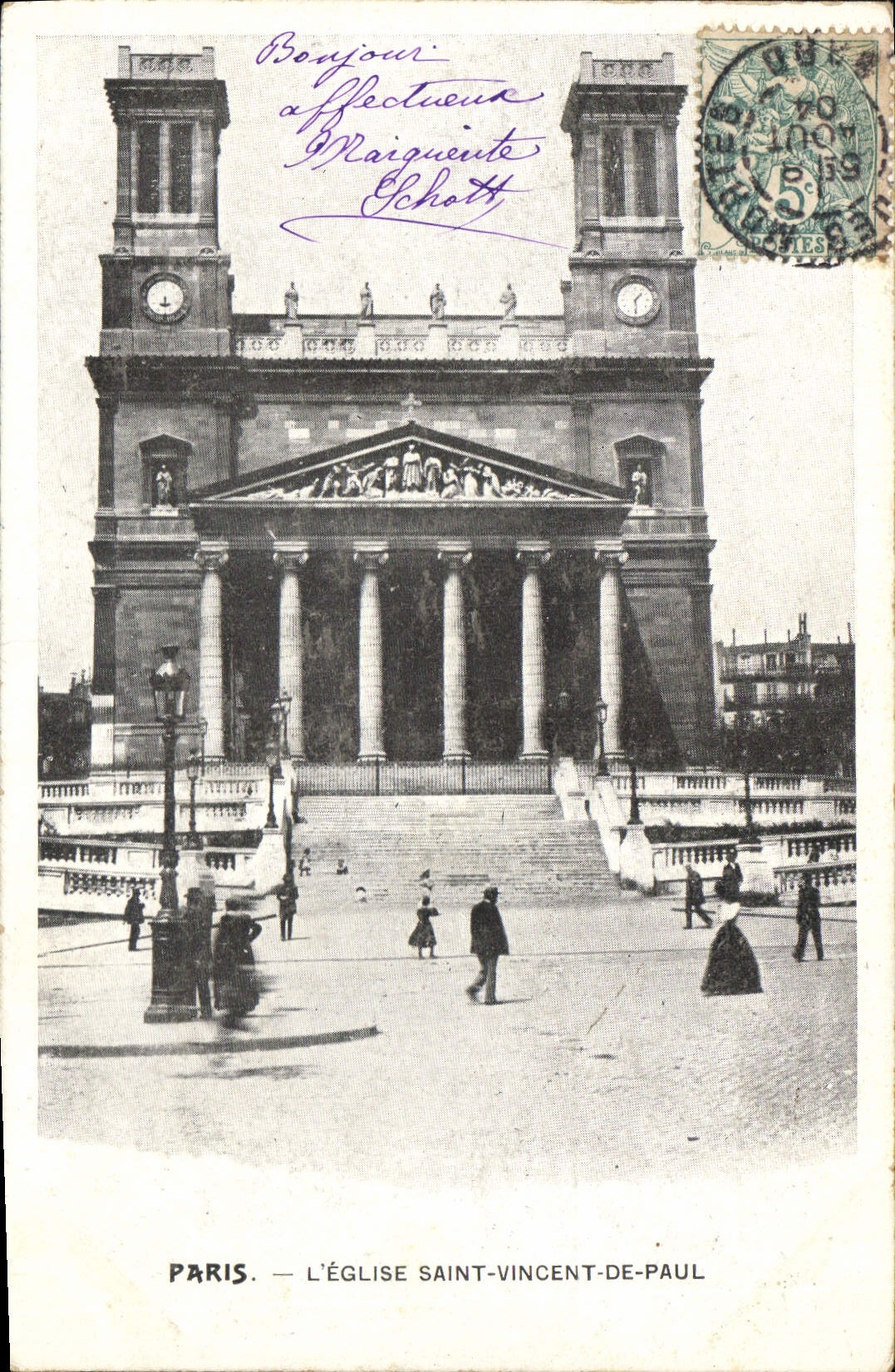CPA Paris L'Eglise Saint Vincent de Paul
