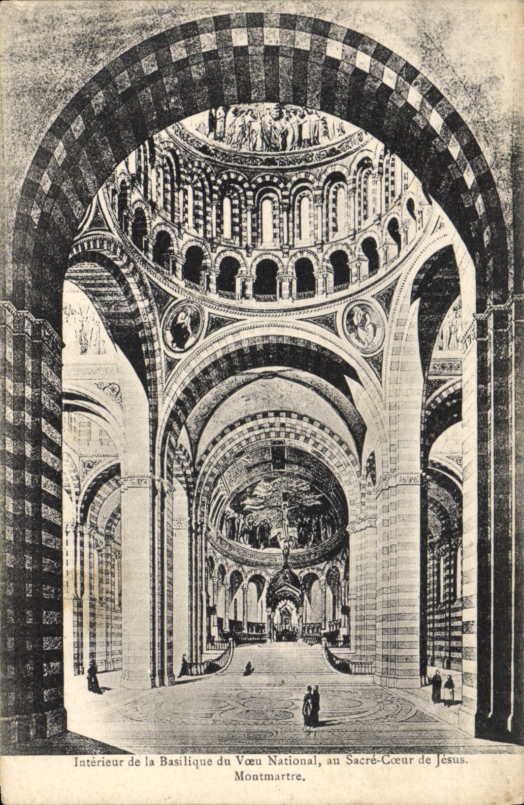 CPA Paris Interieur de la Basilique de Voeu National au Sacre Coeur de Jesus Montmartre