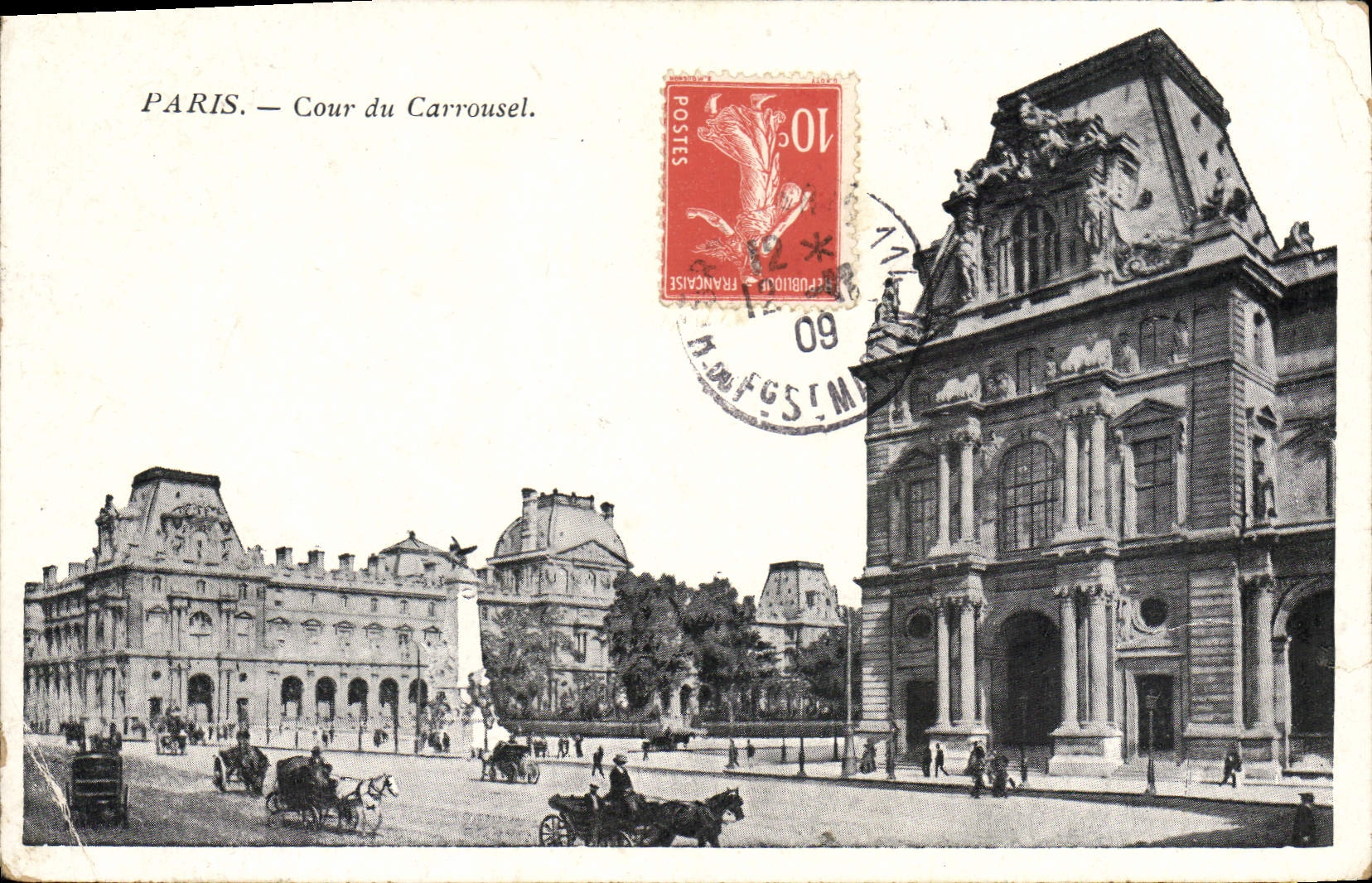 CPA Paris Cour du Carrousel