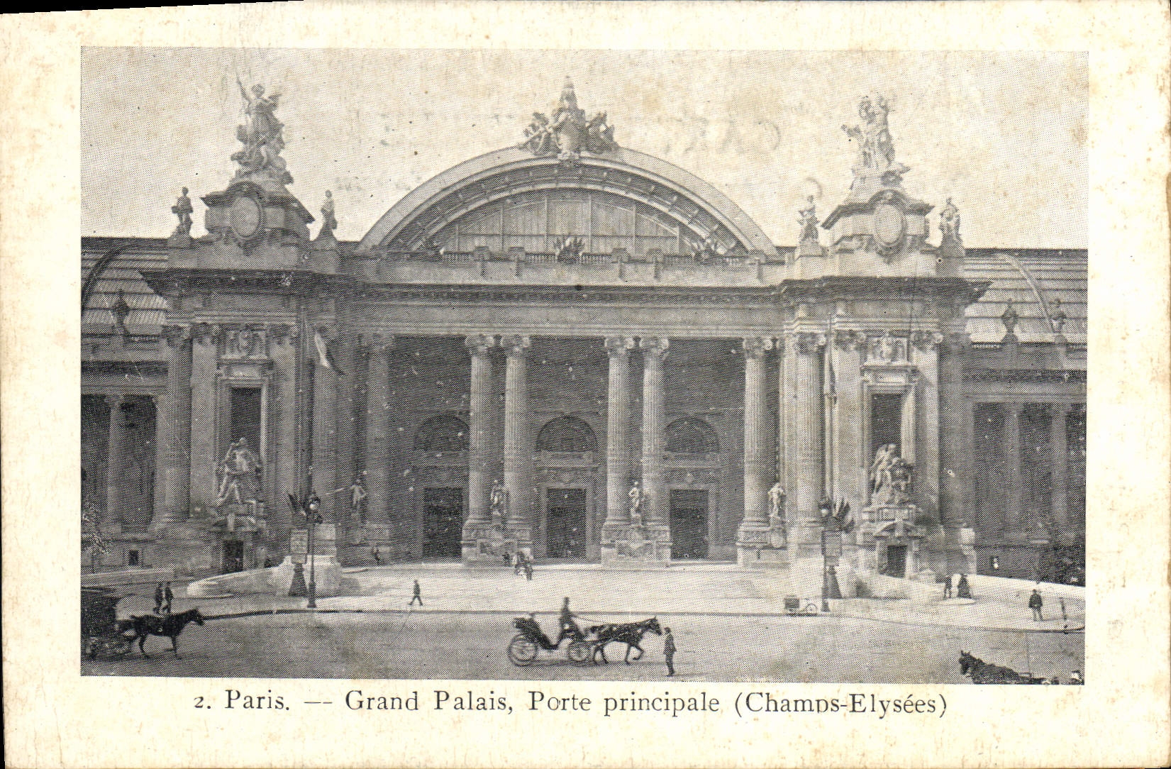 CPA Paris Grand Palais Porte Principale (Champs Elysees)