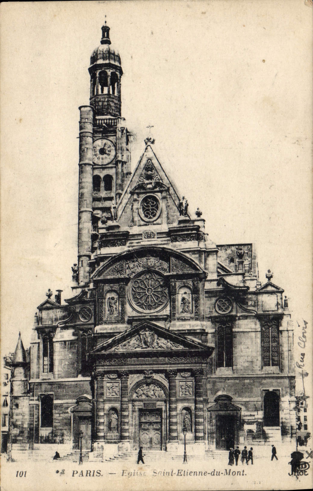 CPA Paris Eglise Saint Etienne du Mont