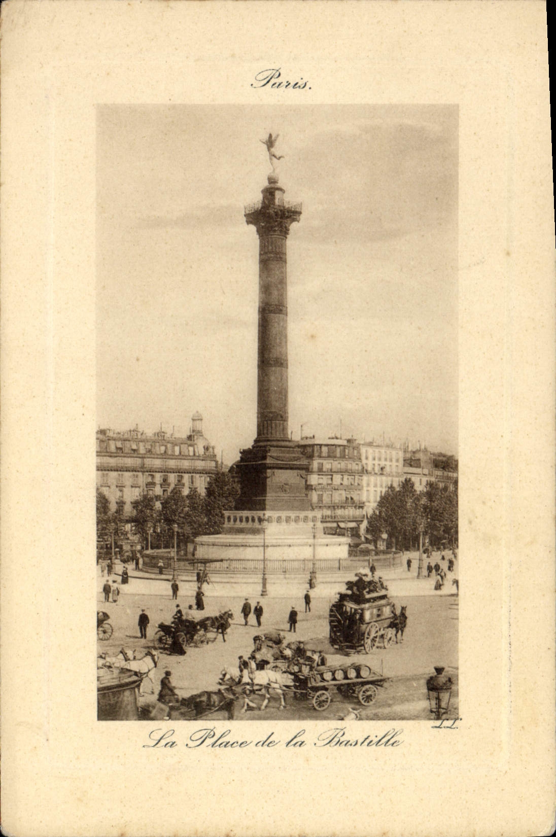 CPA Paris La Place de la Bastille
