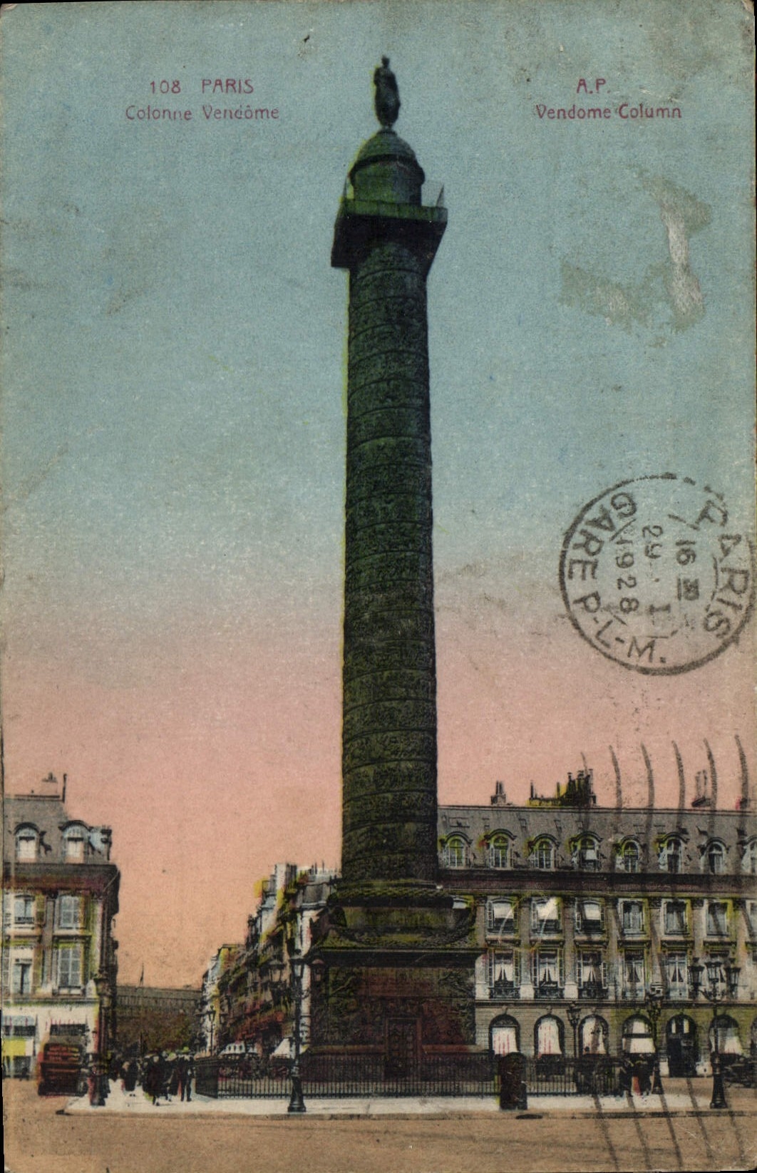 CPA Paris Colonne Vendome