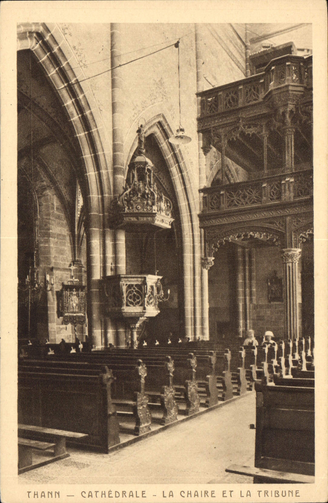 CPA Thann Cathedrale la Chaire et la Tribune