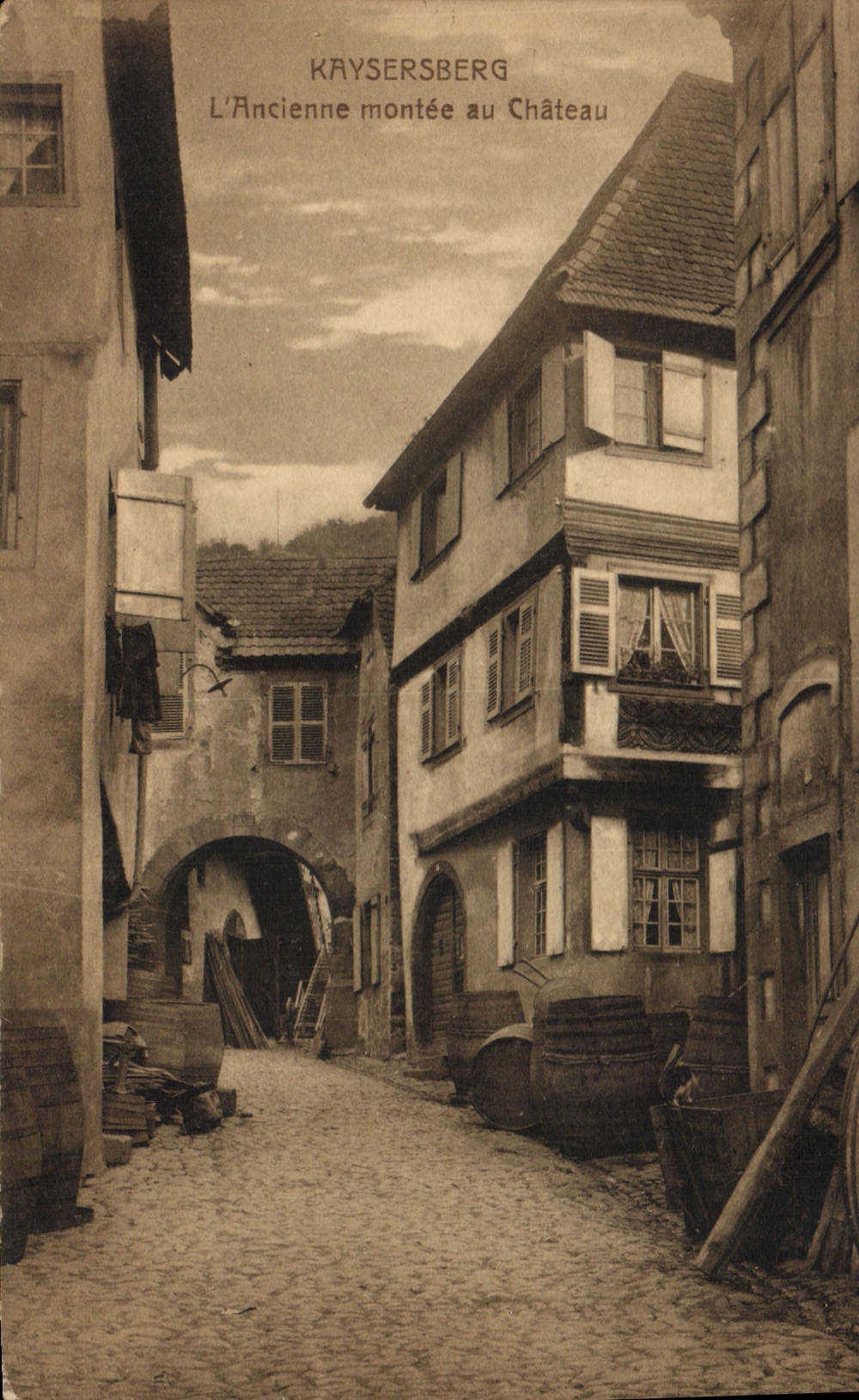 CPA Kaysersberg L'Ancienne montee au Chateau