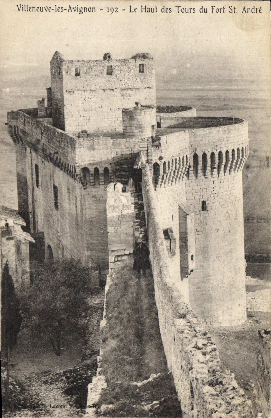 CPA Villeneuve les Avignon Le Haul des Tours du Fort St Andre