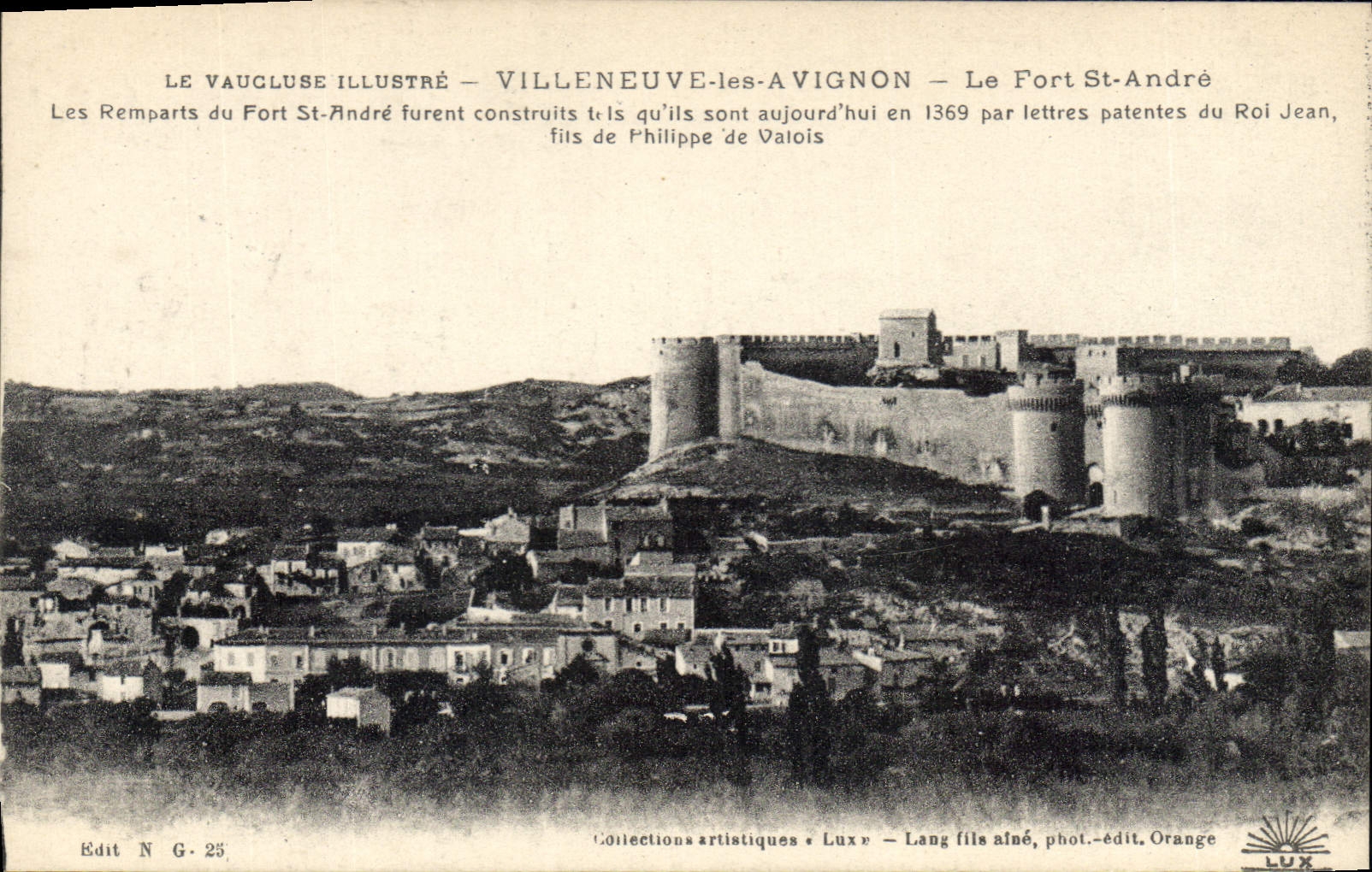 CPA Villeneuve les Avignon Le Fort St Andre