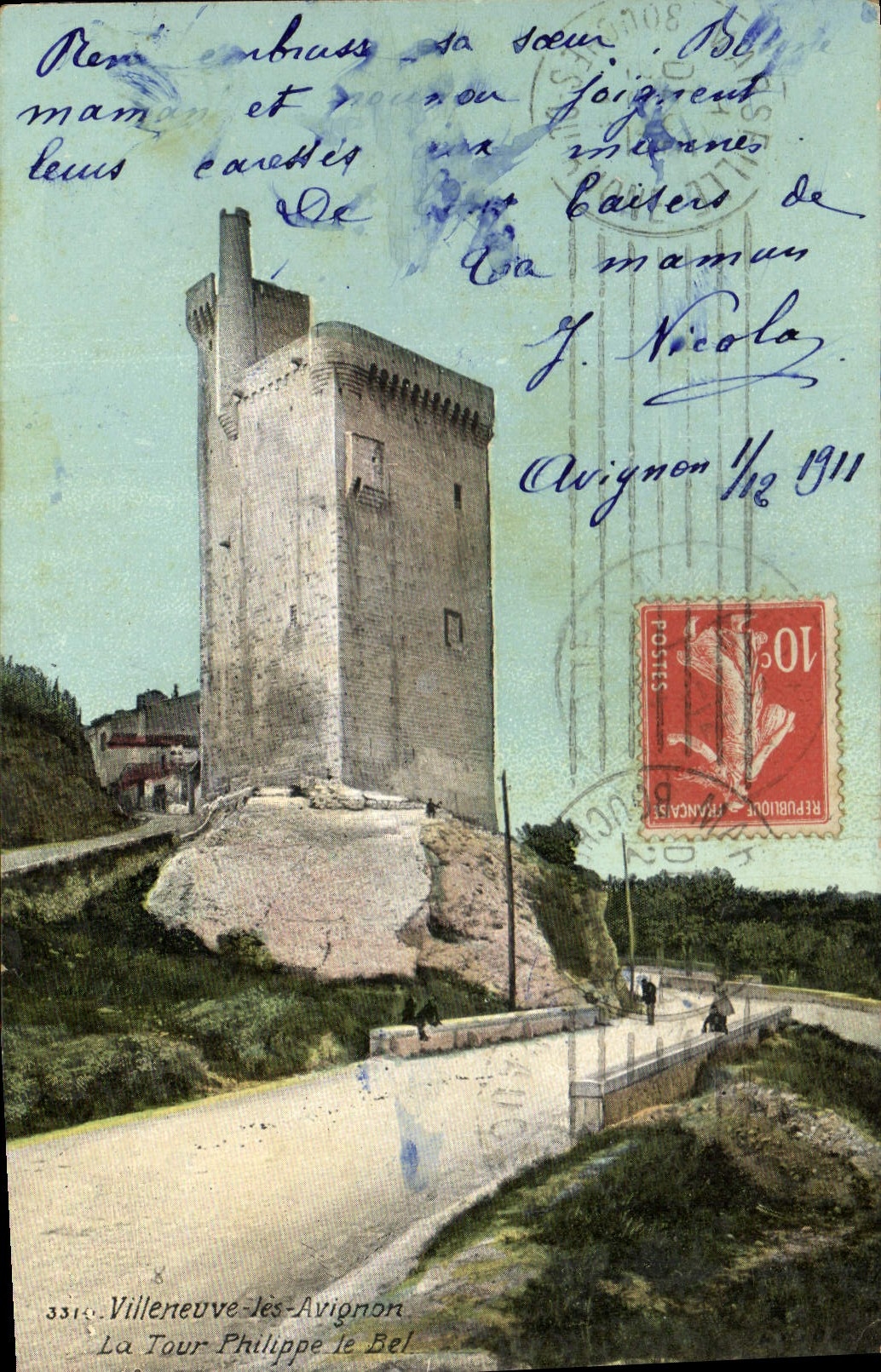 CPA Villeneuve les Avignon La Tour Philippe le Bel