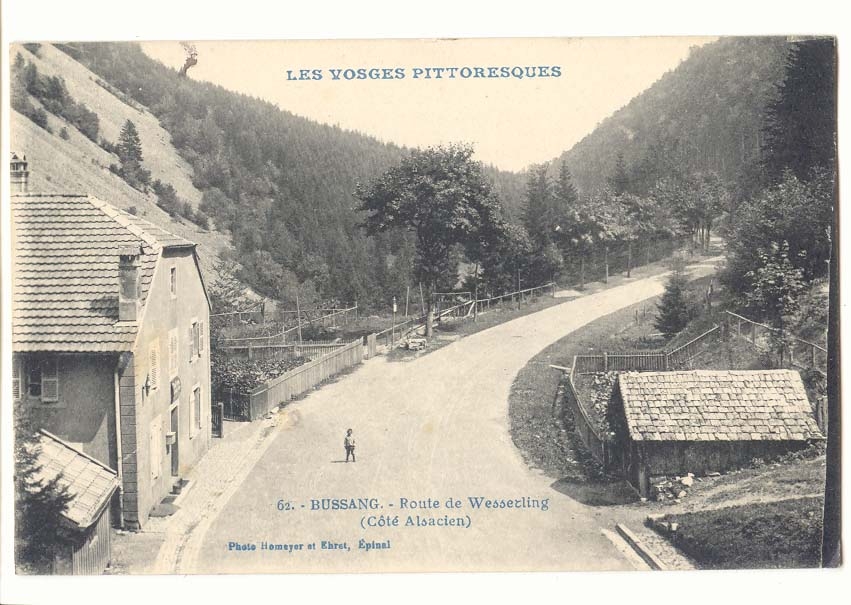 Bussang CPA Route de Wessetling (cote alsacien)