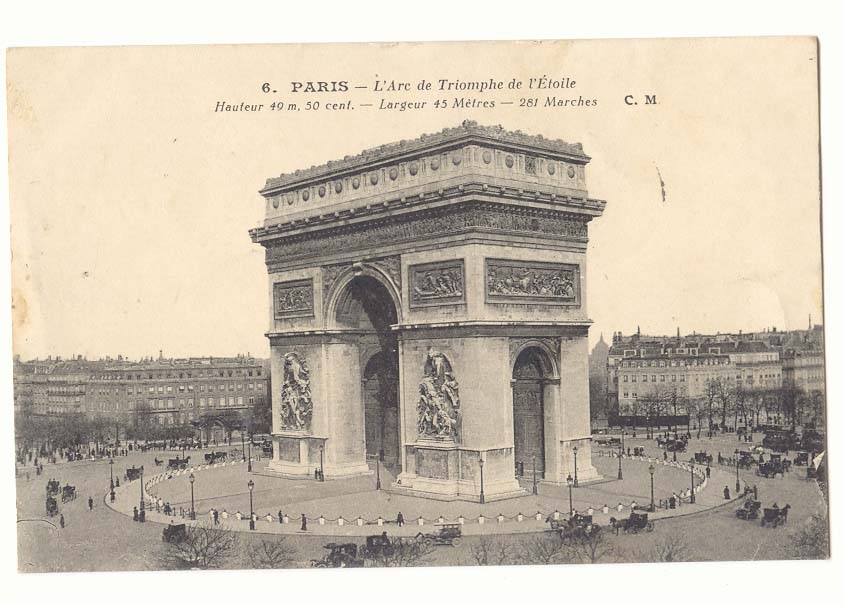 Paris (8eme) CPA L'arc de triomphe de l'Etoile