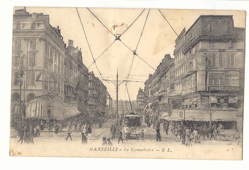 Marseille CPA La cannebiere (animee)