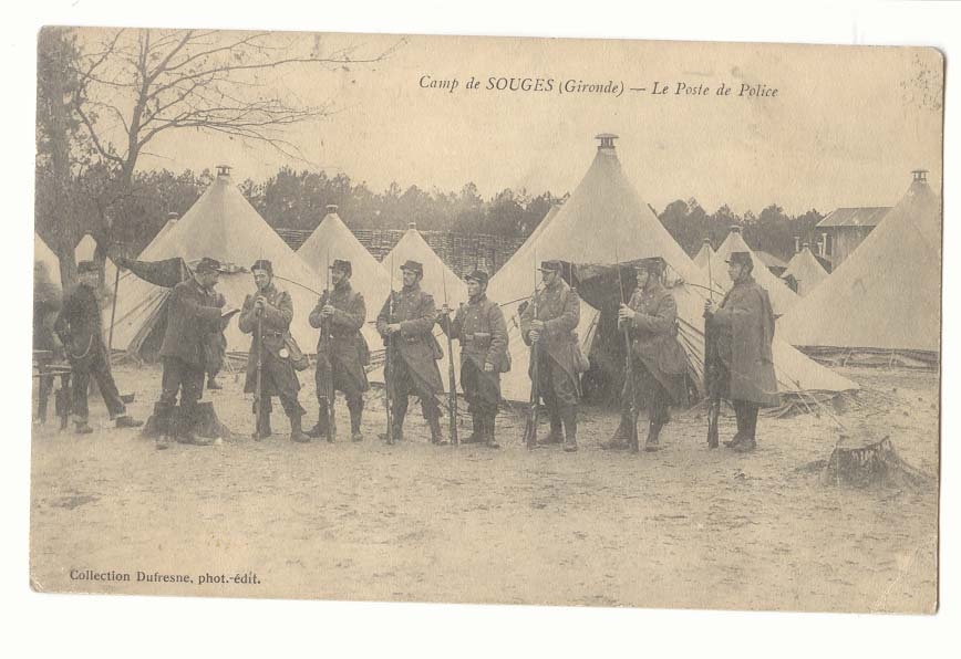 CPA CAmp de Souges (Gironde) Le poste de police