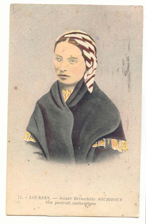 Lourdes CPA Sainte Bernadette Soubirous Son portrait authentique