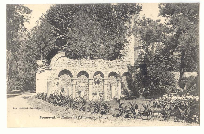 Bonneval CPA Ruines de l'ancienne abbaye