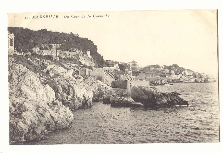 Marseille CPA un coin de la corniche