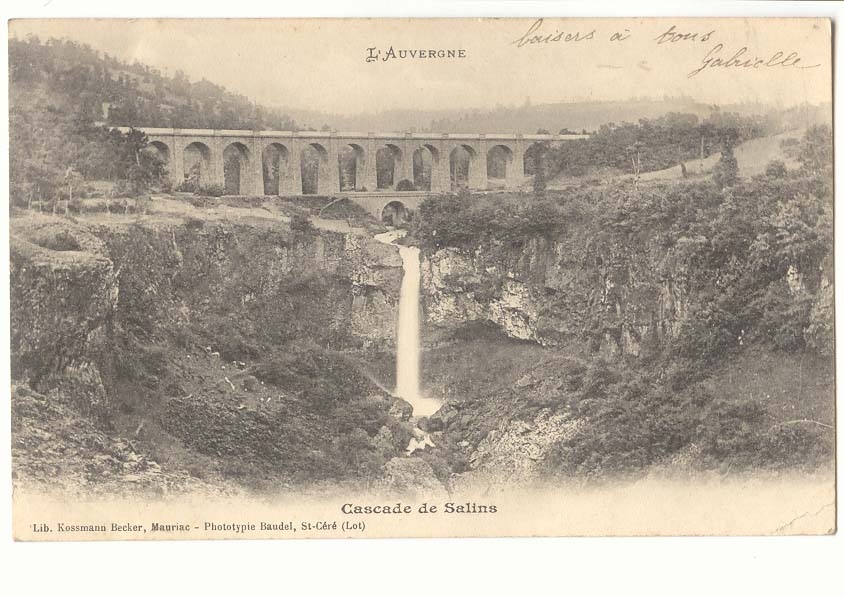 l'auvergne CP Cascade de Salins