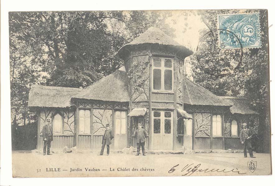 Lille CPA jardin Vauban Le chalet des chevres