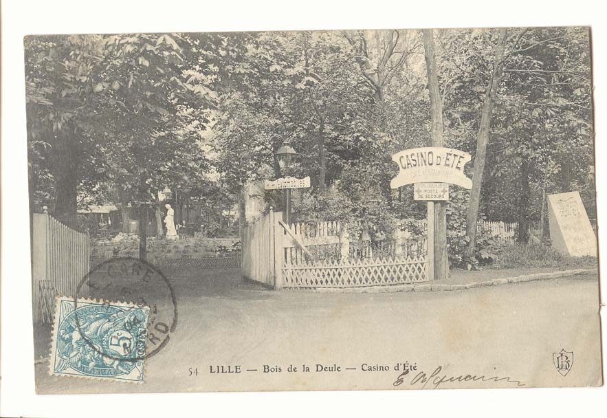 Lille CPA Bois de la Deule Casino d'ete