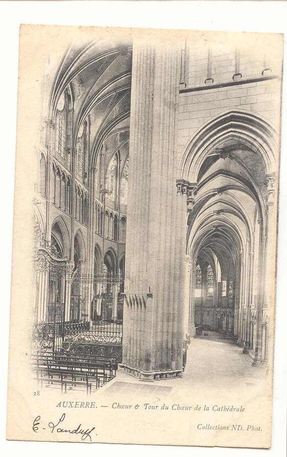 Auxerre CPA Choeur et tour du choeur de la cathedrale