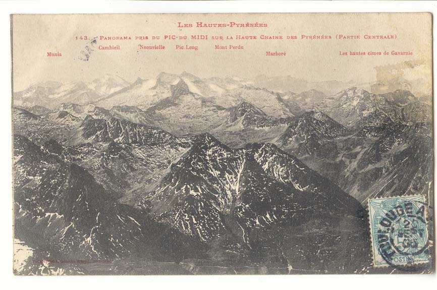 Les Hautes Pyrenees CPA Panorama pris du pic du midi