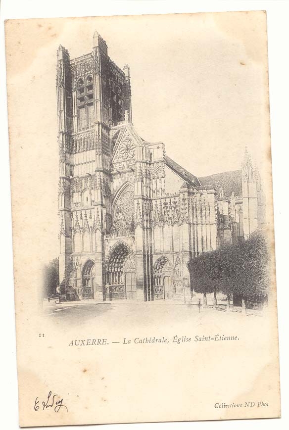 Auxerre CPA La cathedrale eglise Saint Etienne