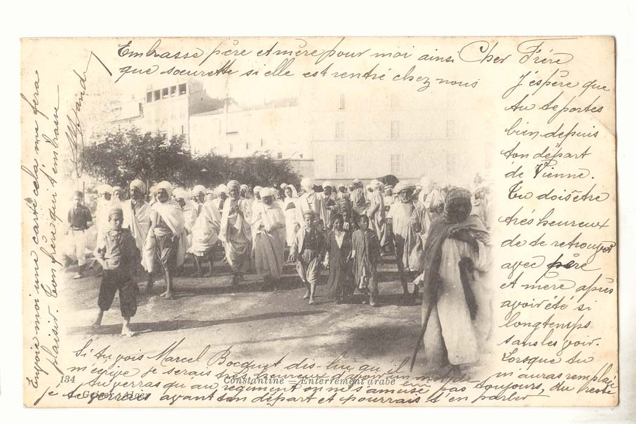 Algerie Constantine CPA Enterrement arabe