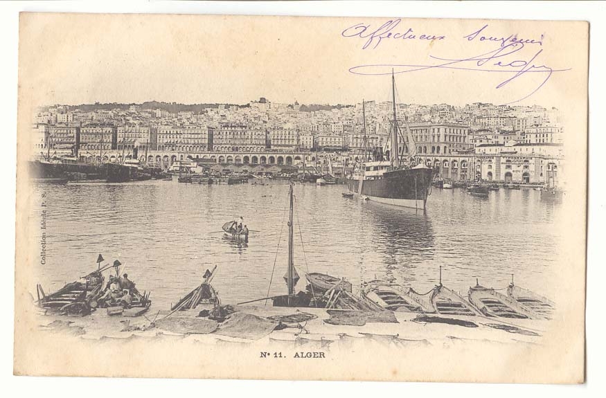 Algerie Alger CPA Bateau
