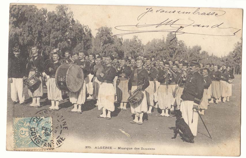 Algerie CPA Musique des zouaves