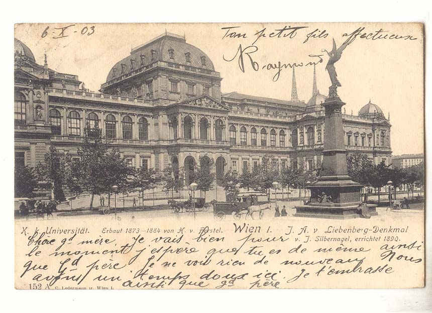 Autriche CPA wien liebenberg Denkmal