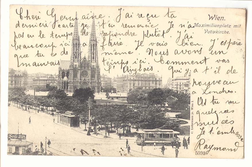 Autriche Wien CPA Maximilianplatz mit Votivkirche