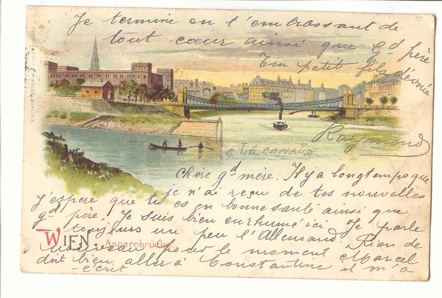 Autriche Austria CPA Wien Aspernbrucke