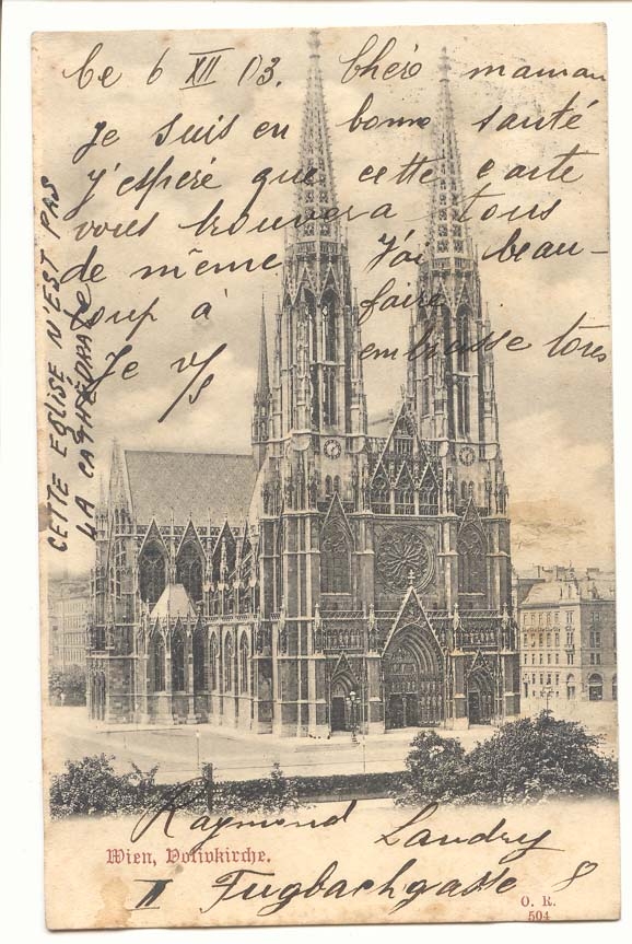 Autriche Austria CPA Wien Volinkirche