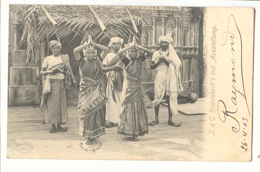 J & G Hagnebeck's ind Austellung Autriche Danseurs indiens (inde india)