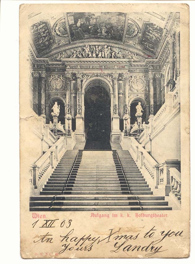 Autriche Austria CPA Wien Aufgand CArD to Indochina with numerous cancels (Singapore Penan g etc) SELDOM see