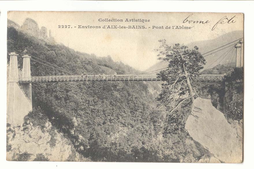 Environs d'Aix les Bains CPA Pont de l'abime