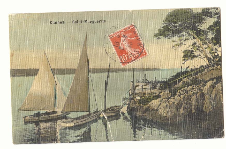 Cannes CPA Saint MArguerite (bateaux)