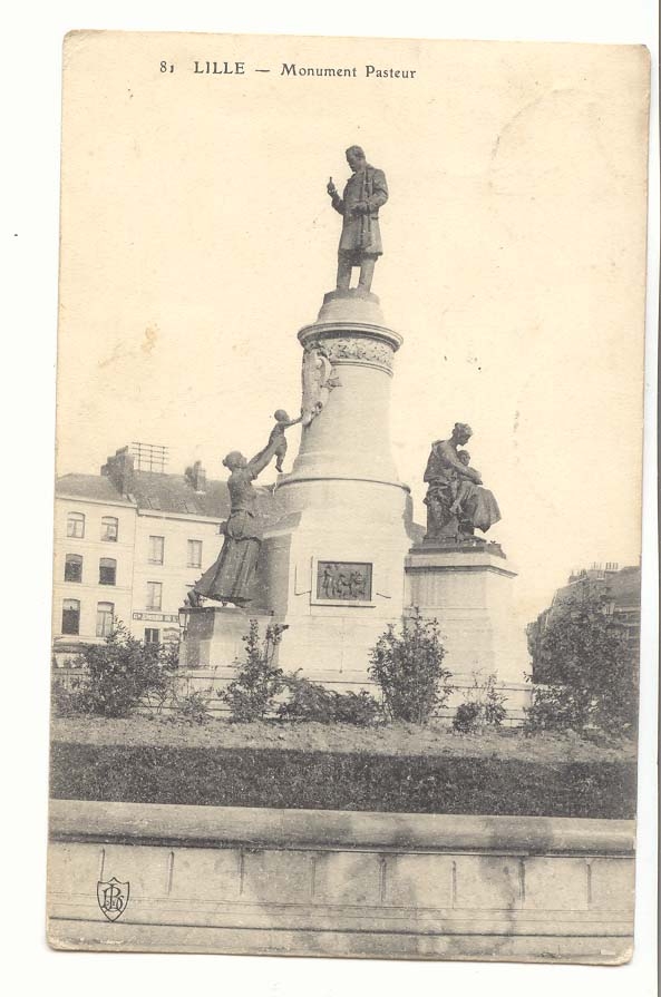 Lille CPA Monument Pasteur