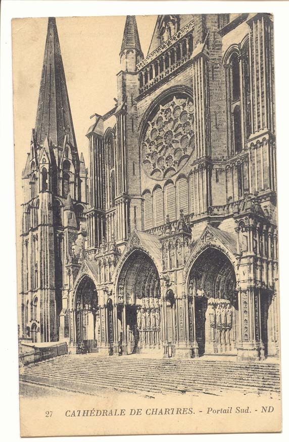chartres CPA Cathedrale Portail Sud
