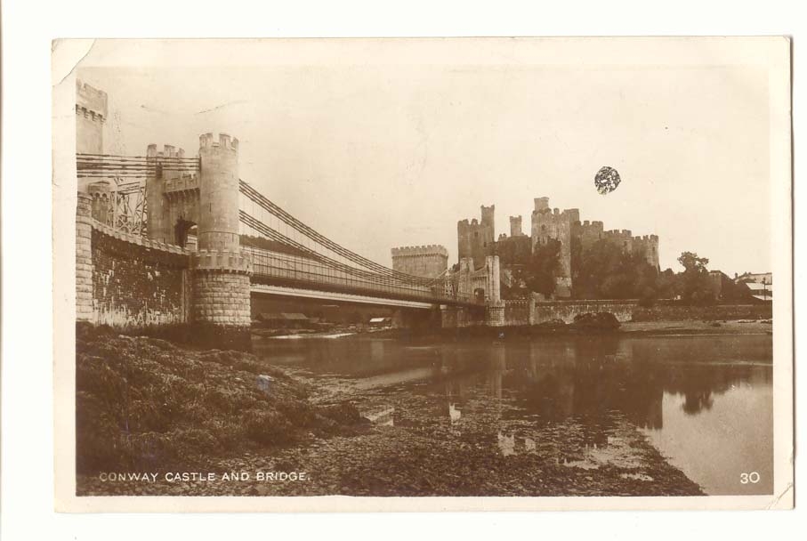 Grande Bretagne CPA Conway Castle and bridge