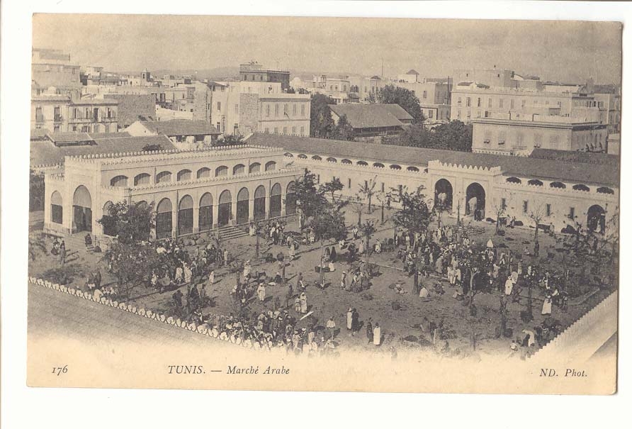 Tunisie Tunis CPA Marche arabe
