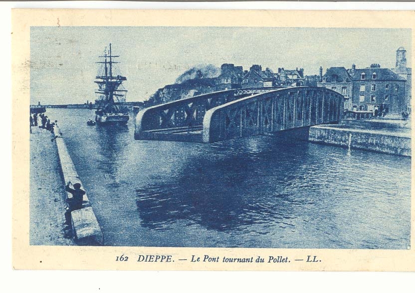 Dieppe CPA Le pont tournant du Pollet