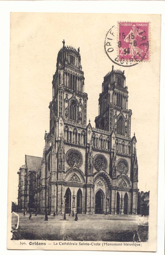 Orleans CPA La cathedrale Sante Croix (monument historique)