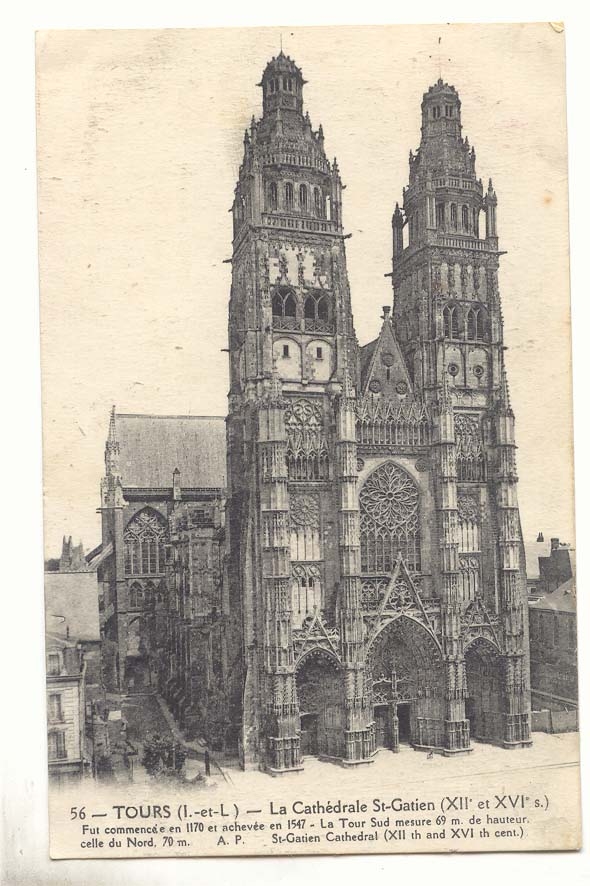 Tours CPA La cathedrale St Gatien (12 et 16eme) 