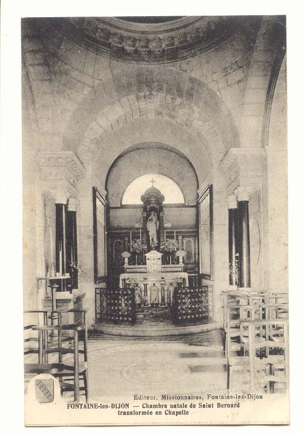 Fontaine les Dijon CPA Chambre natale de Saint Bernard transformee en chapelle