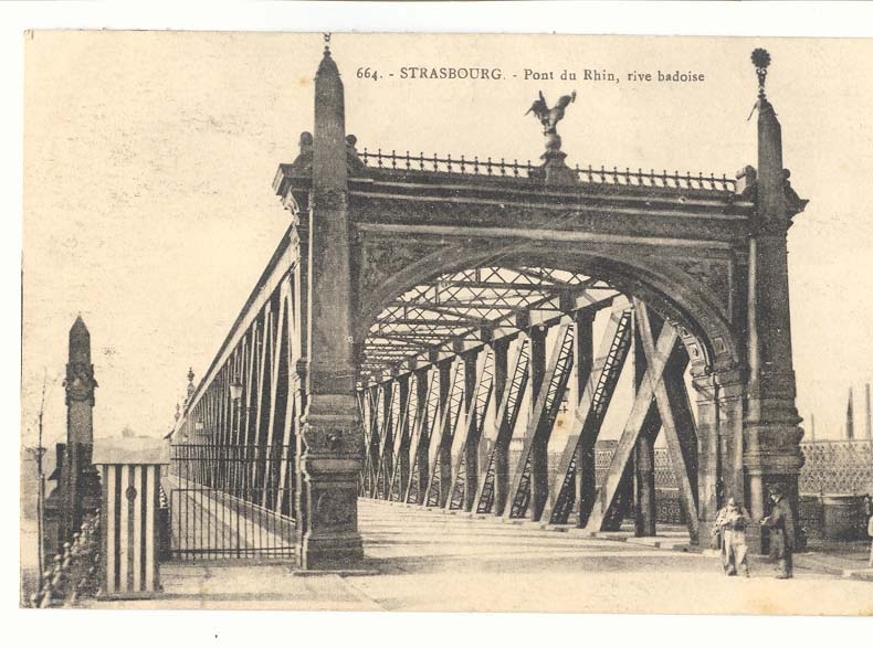 Strasbourg CPA Pont de Kehl rive Badoise
