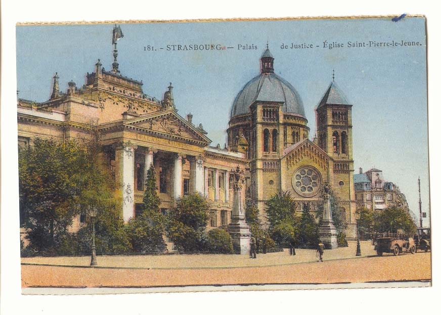 Strasbourg CPA palais de justice Eglise Saint Pierre le Jeune
