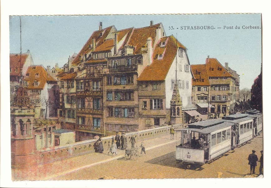 Strasbourg CPA Pont du Corbeau (tramway bon plan)