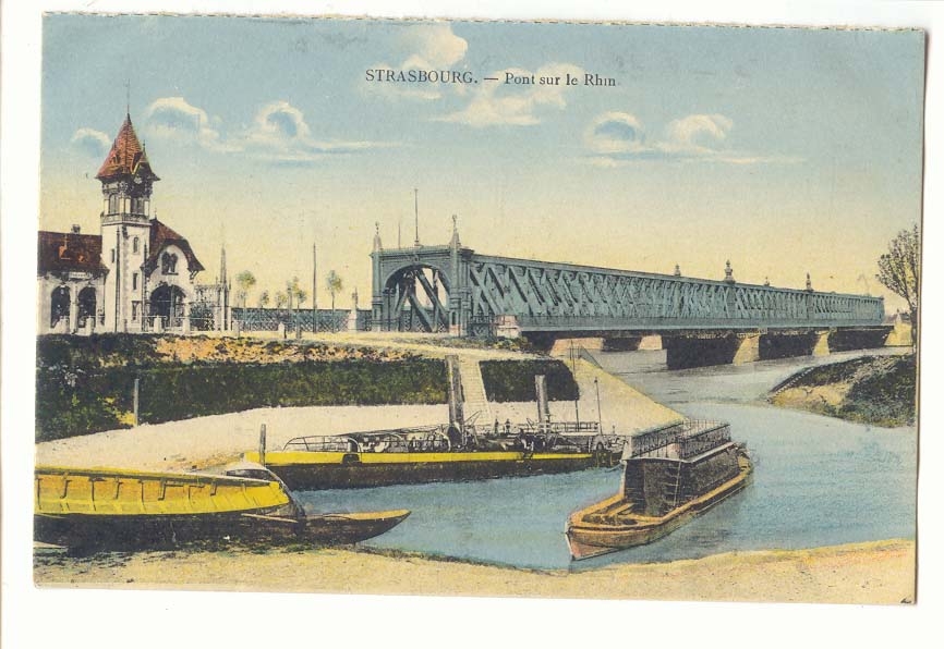 Strasbourg CPA Pont sur le Rhin