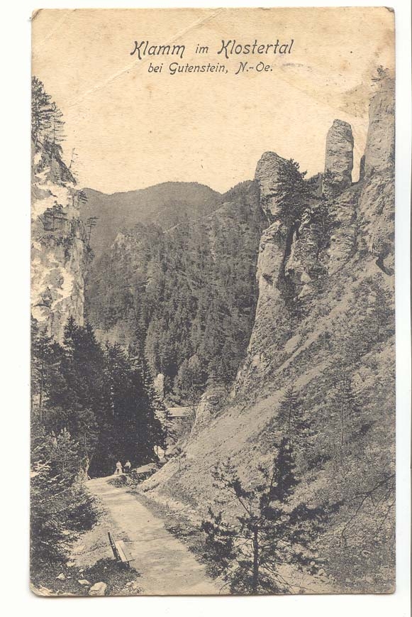 Allemagne CPA Klamm im Klostertal bei gutenstein