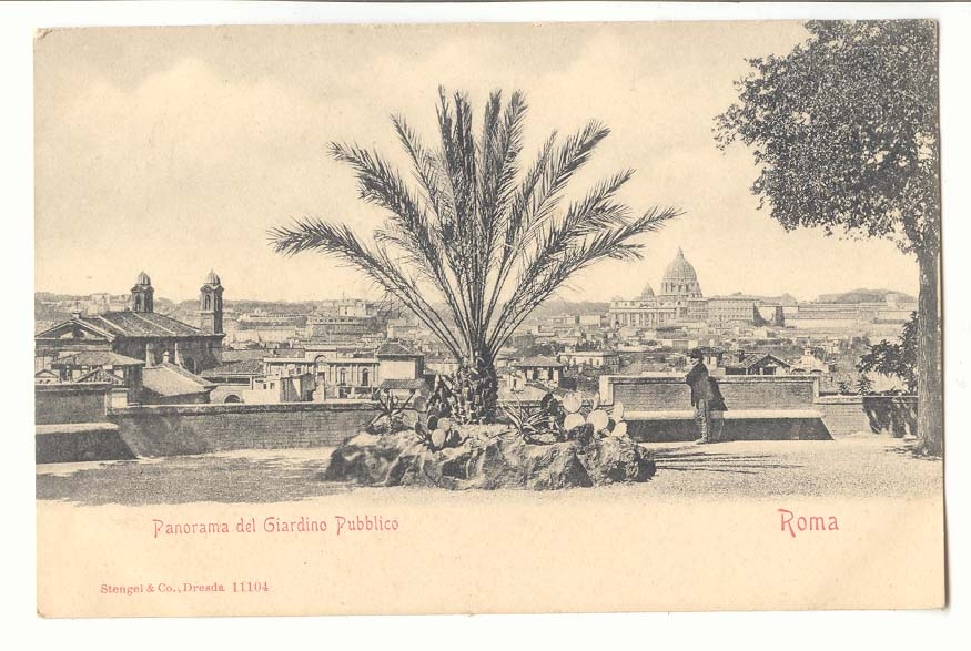 Italie Italia Roma CPA Panorama del Giardino Pubblico